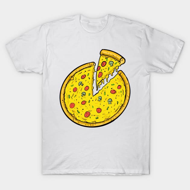 Pizza Time T-Shirt by tabslabred